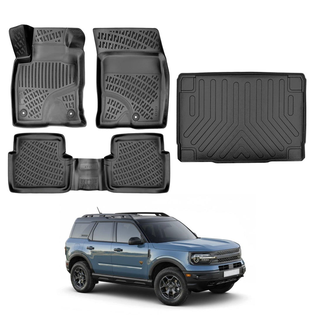 Ford Bronco Sport 3D Paspas (Halı Zemin) ve Bagaj Havuzu (Üst Bagaj) | 2021 ve Sonrası