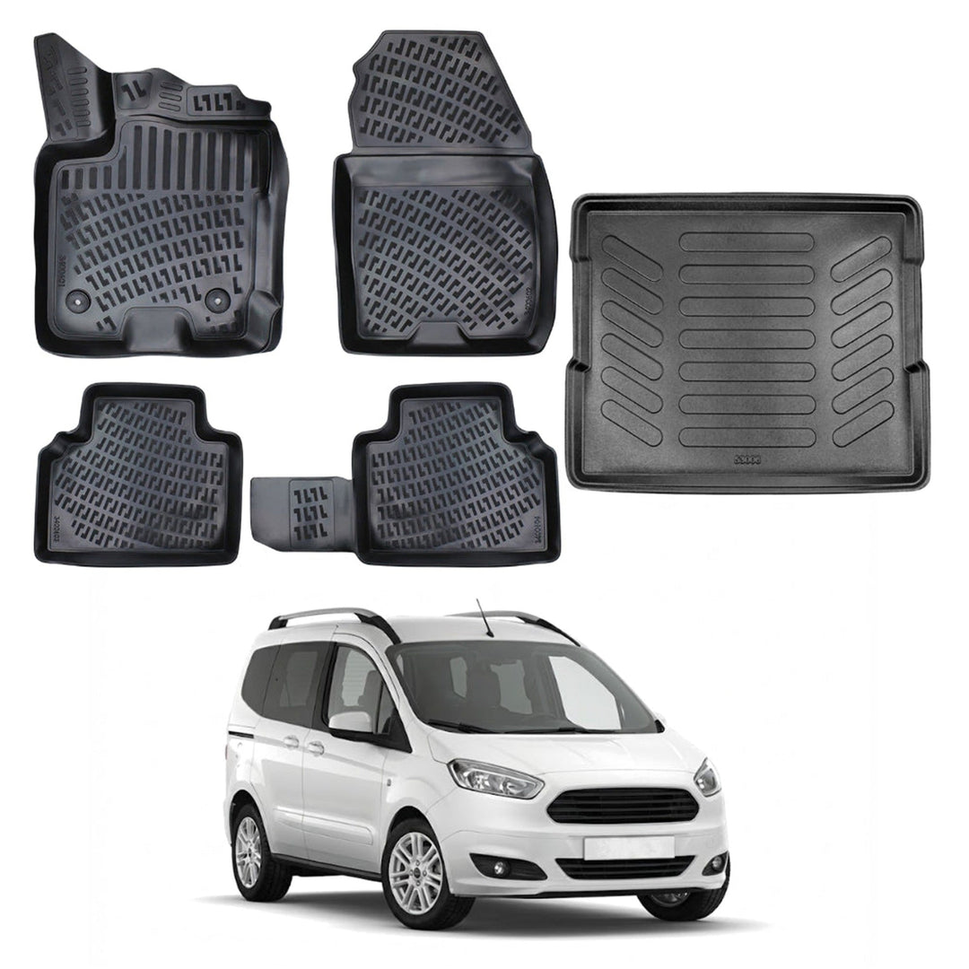 Ford Tourneo Courier 3D Paspas  ve Bagaj Havuzu | 2014-2023 Arası