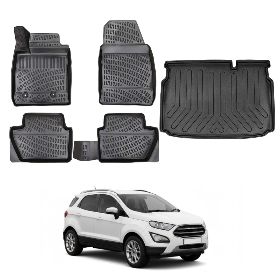 Ford Ecosport 3D Paspas  ve Bagaj Havuzu (Alt Bagaj) | 2016 ve Sonrası