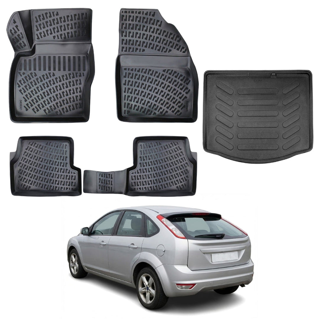 Ford Focus 3D Paspas  ve Bagaj Havuzu | 2005-2011 Arası, HB