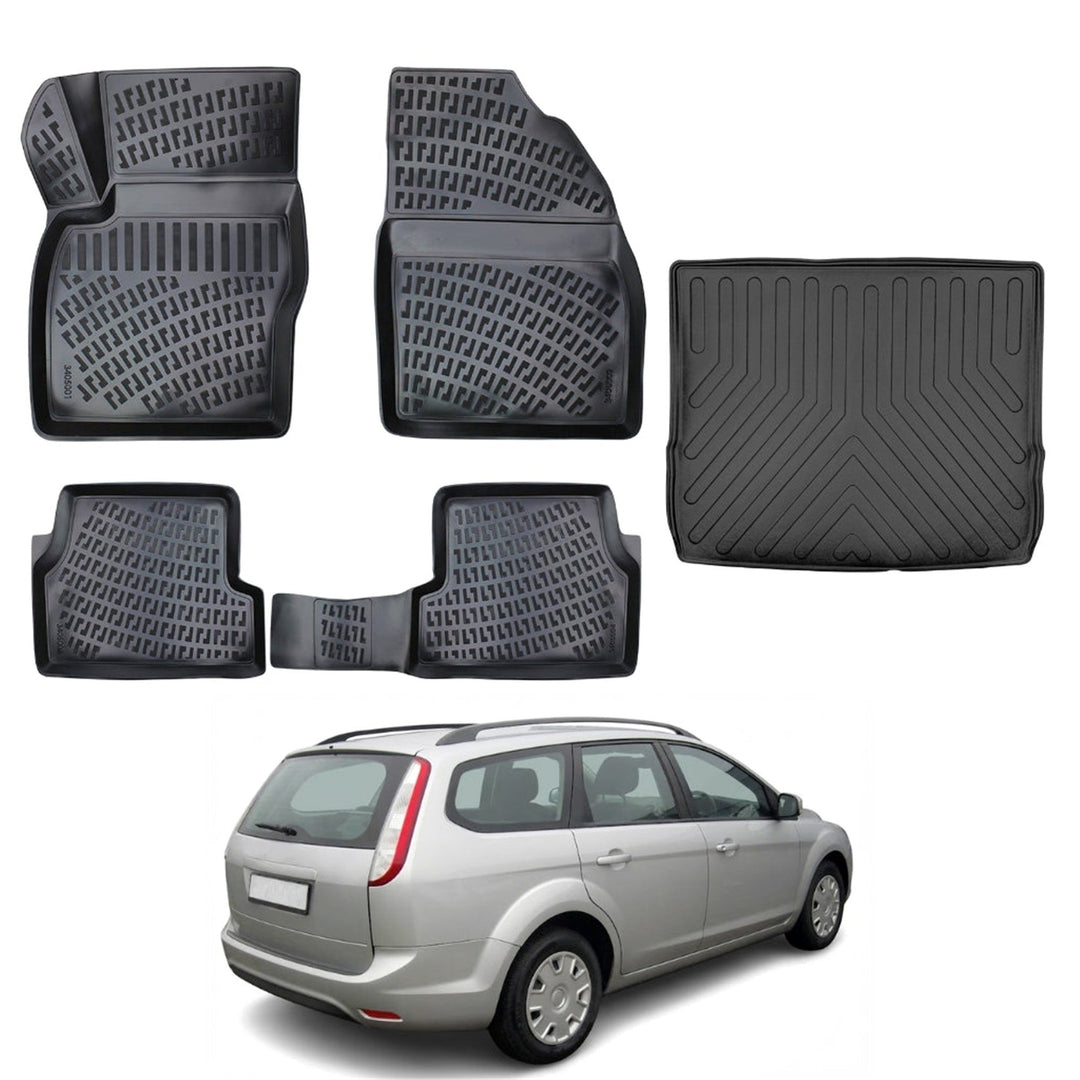 Ford Focus 3D Paspas  ve Bagaj Havuzu | 2005-2010 Arası, SW