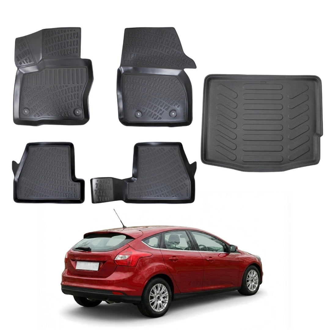 Ford Focus 3D Paspas  ve Bagaj Havuzu | 2011-2014 Arası, HB