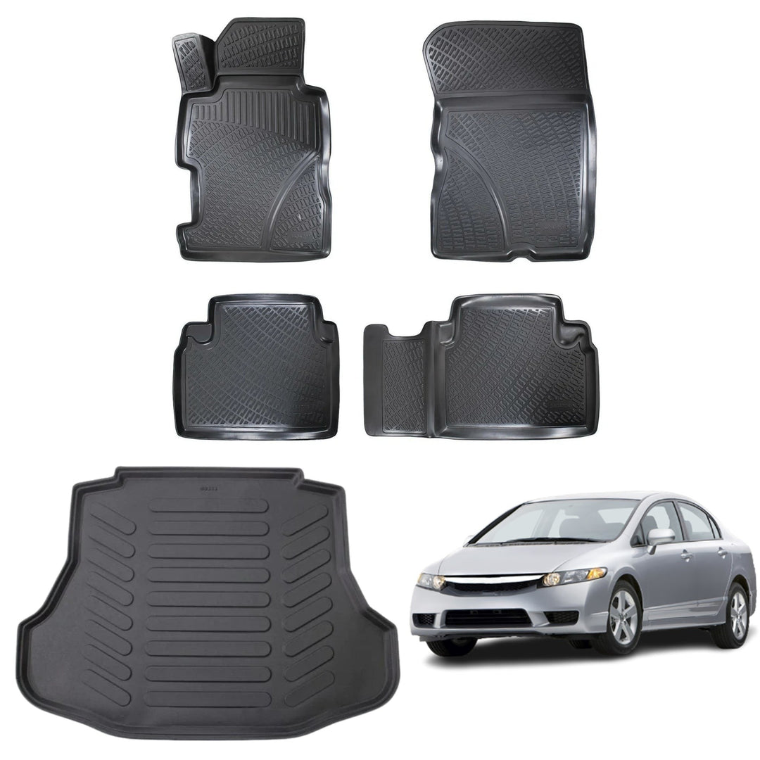 Ford Focus 3D Paspas Siyah, Sağ Ön Klipsiz ve Bagaj Havuzu (Tamir Kitli) | 2018 ve Sonrası, HB