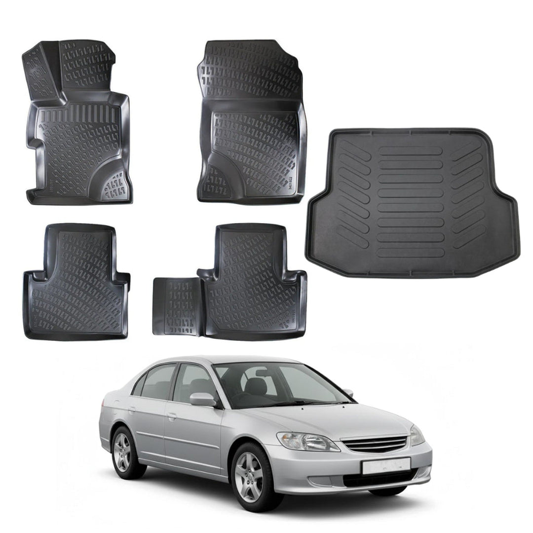 Honda Civic 3D Paspas  ve Bagaj Havuzu | 2001-2005 Arası, SD