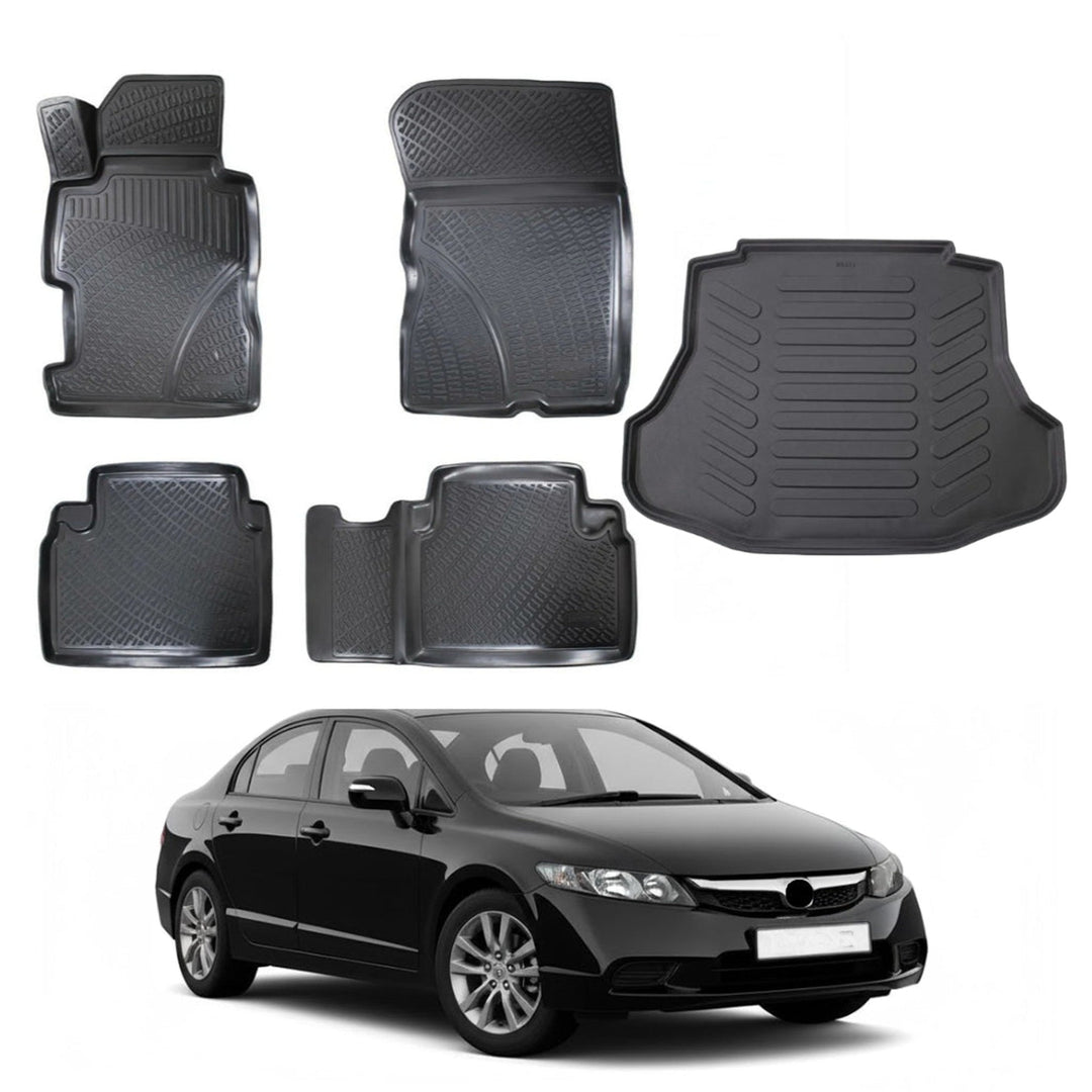 Honda Civic 3D Paspas  ve Bagaj Havuzu | 2006-2012 Arası, SD