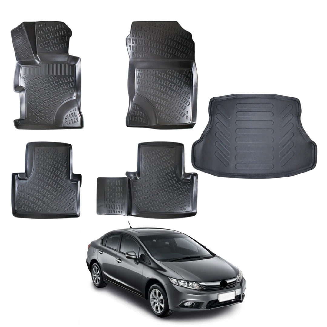 Honda Civic 3D Paspas  ve Bagaj Havuzu | 2012-2016 Arası, SD