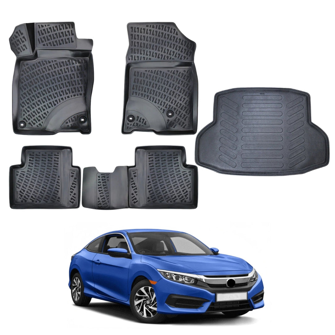Honda Civic 3D Paspas  ve Bagaj Havuzu | 2016-2021 Arası, SD