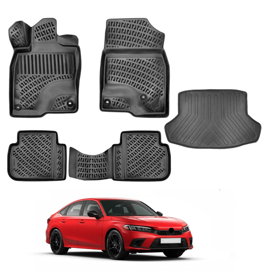 Honda Civic 3D Paspas  ve Bagaj Havuzu | 2021 ve Sonrası, SD