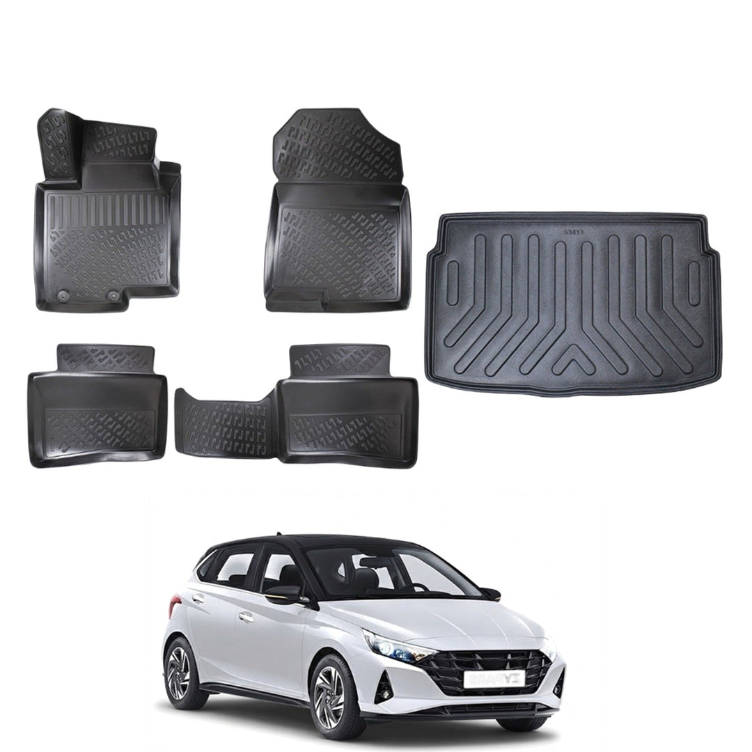 Hyundai i20 3D Paspas  ve Bagaj Havuzu (Benzinli, Jump/Style/Elite Paket) | 2020 ve Sonrası, HB