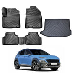 Resmi Galeri görüntüleyicisine yükleyin, Hyundai Kona 3D Paspas (Elektrikli) ve Bagaj Havuzu | 2019-2023 Arası