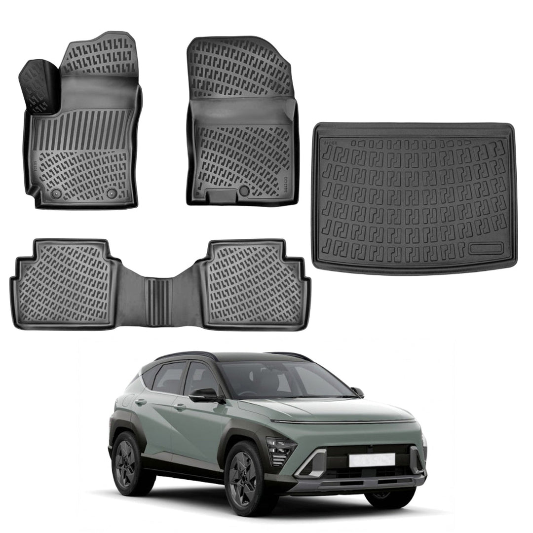 Hyundai Kona 3D Paspas (Benzinli) ve Bagaj Havuzu (Alt Bagaj | 2023 ve Sonrası