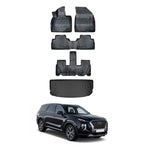 Resmi Galeri görüntüleyicisine yükleyin, Hyundai Palisade 3D Paspas (7 Koltuklu) ve Bagaj Havuzu (7 Koltuklu) | 2020 ve Sonrası
