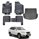 Resmi Galeri görüntüleyicisine yükleyin, Hyundai Santa Fe 3D Paspas (7 Koltuklu) ve Bagaj Havuzu | 2006-2012 Arası