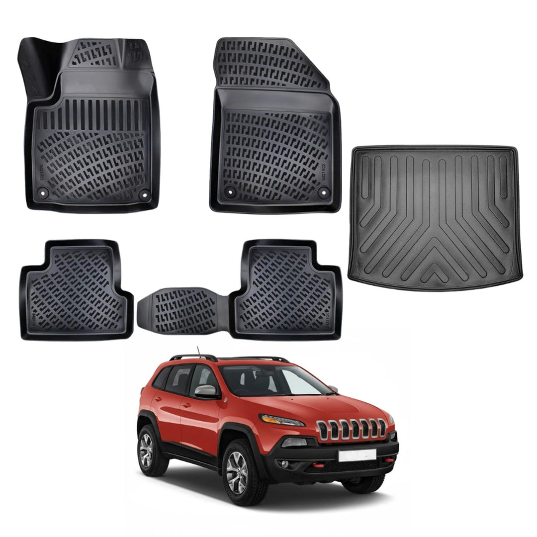Jeep Cherokee 3D Paspas  ve Bagaj Havuzu | 2014-2019 Arası