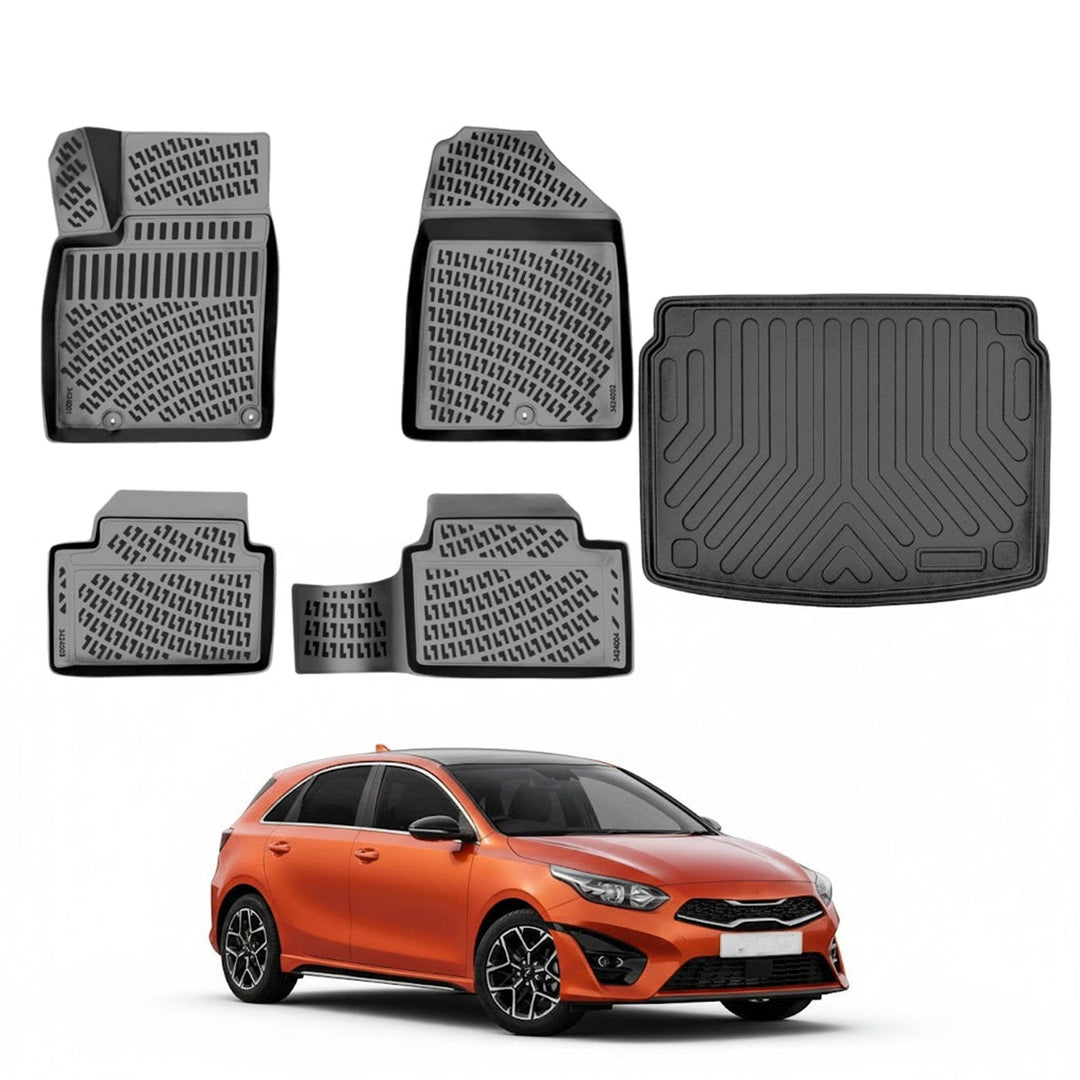 Kia Ceed 3D Paspas  ve Bagaj Havuzu (Alt Bagaj, Benzin/Dizel, Stepnesiz) | 2022 ve Sonrası, HB