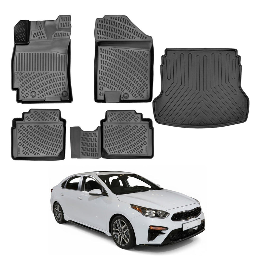 Kia Forte 3D Paspas  ve Bagaj Havuzu (Sabit Arka Koltuk için) | 2019-2023 Arası, SD