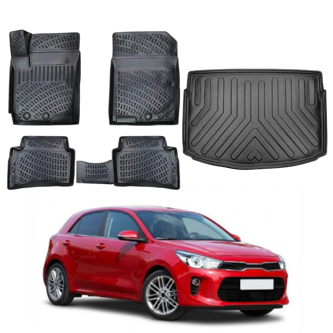 Kia Rio 3D Paspas  ve Bagaj Havuzu (Yeni Logo) | 2017 ve Sonrası, HB