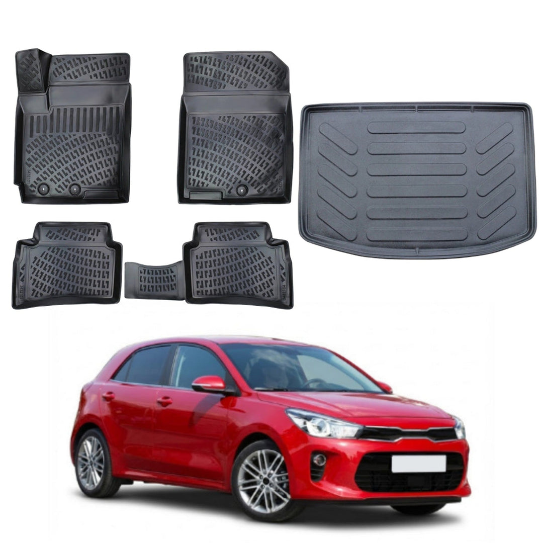 Kia Rio 3D Paspas  ve Bagaj Havuzu (Eski Logolu) | 2017 ve Sonrası, HB