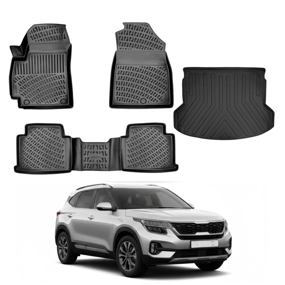 Kia Seltos 3D Paspas (USA Versiyon) ve Bagaj Havuzu | 2021-2024 Arası