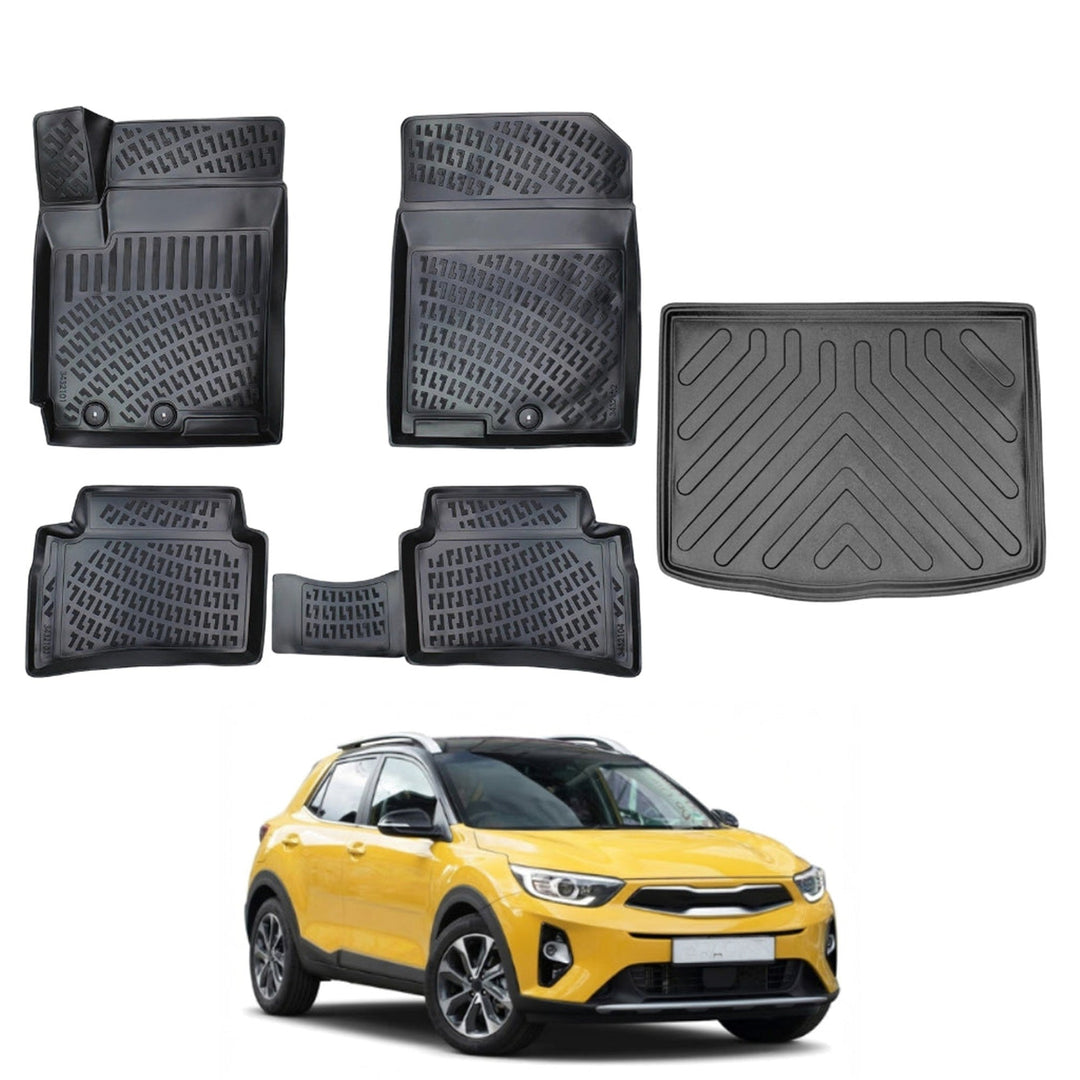 Kia Stonic 3D Paspas  ve Bagaj Havuzu (Eski Logolu) | 2017 ve Sonrası