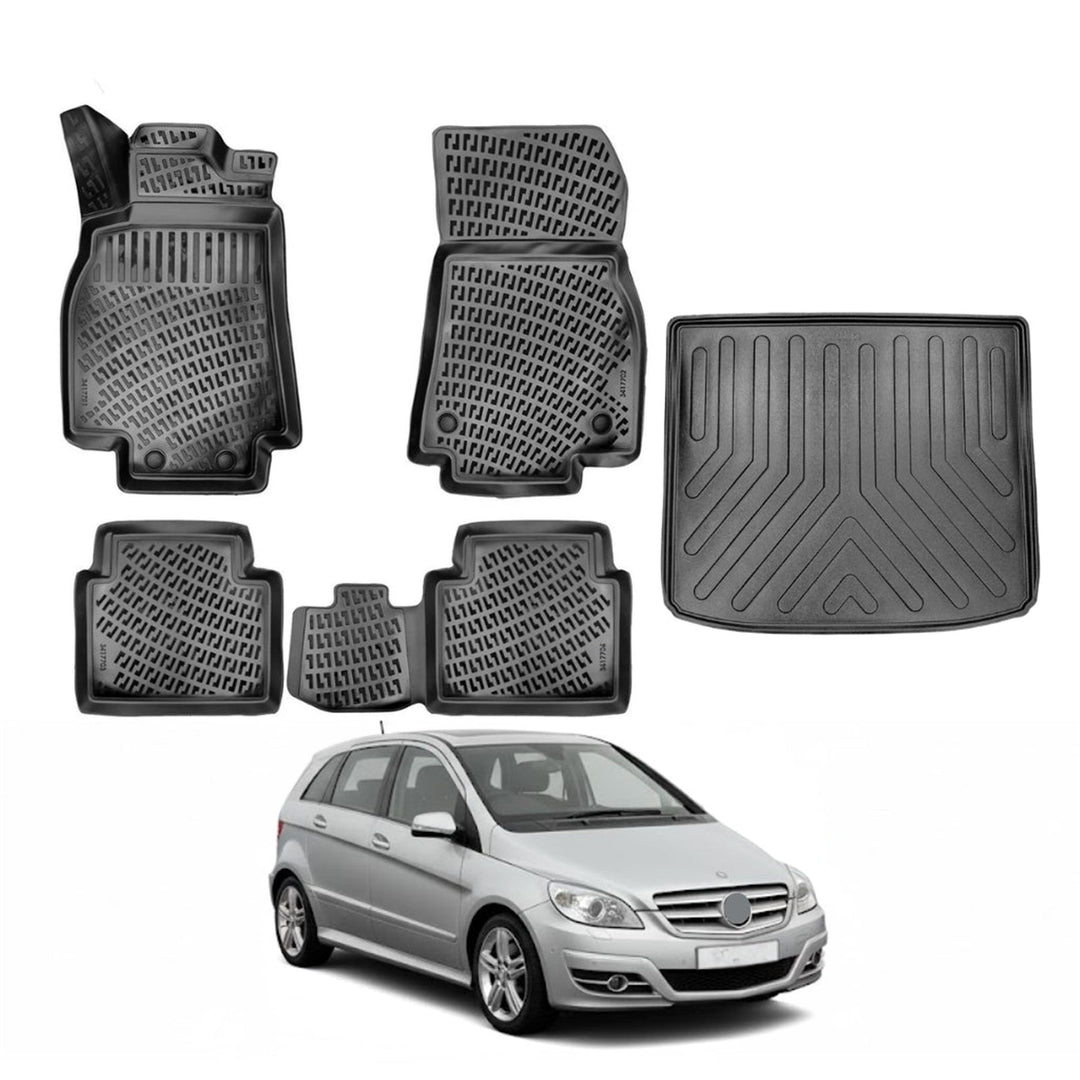 Mercedes B Class W245 3D Paspas  ve Bagaj Havuzu (Üst Bagaj) | 2005-2011 Arası, HB