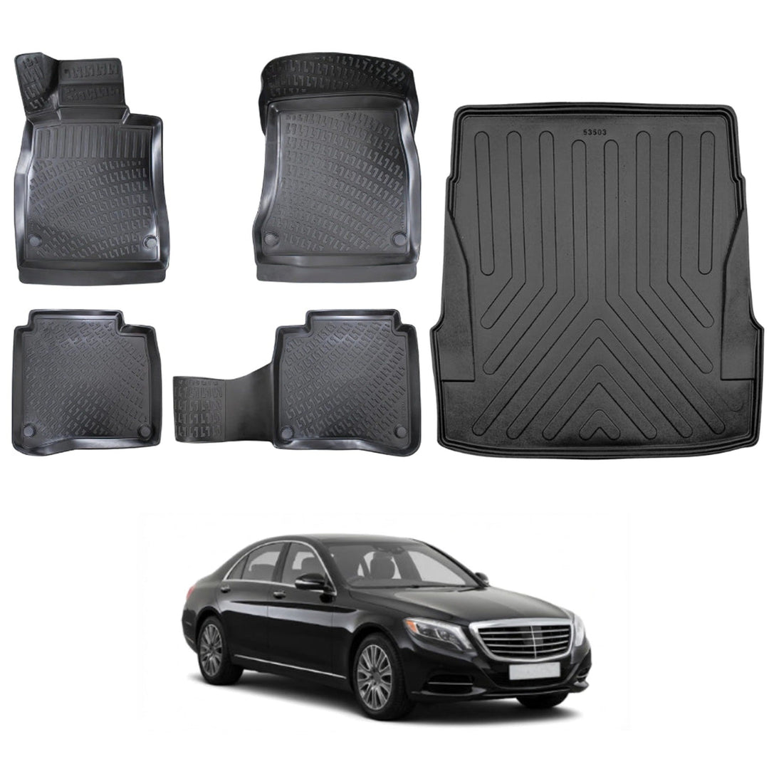 Mercedes S Class W222 3D Paspas (Uzun Şase) ve Bagaj Havuzu | 2014-2020 Arası, SD