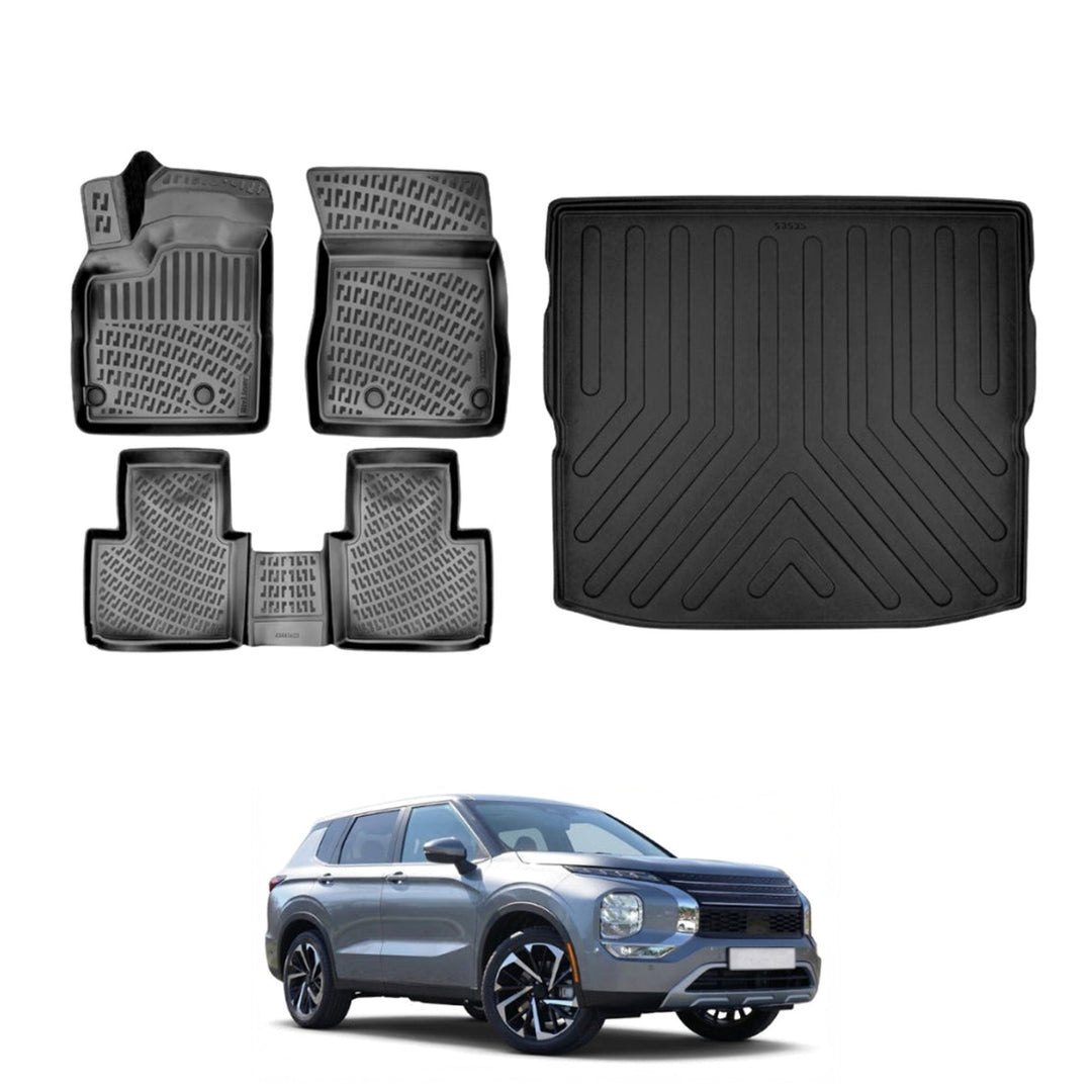 Mitsubishi Outlander 3D Paspas (USA Versiyon) ve Bagaj Havuzu | 2022 ve Sonrası