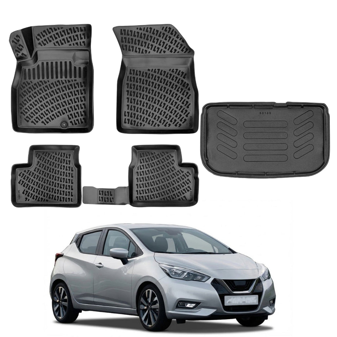 Nissan Micra 3D Paspas  ve Bagaj Havuzu | 2016-2018 Arası, HB
