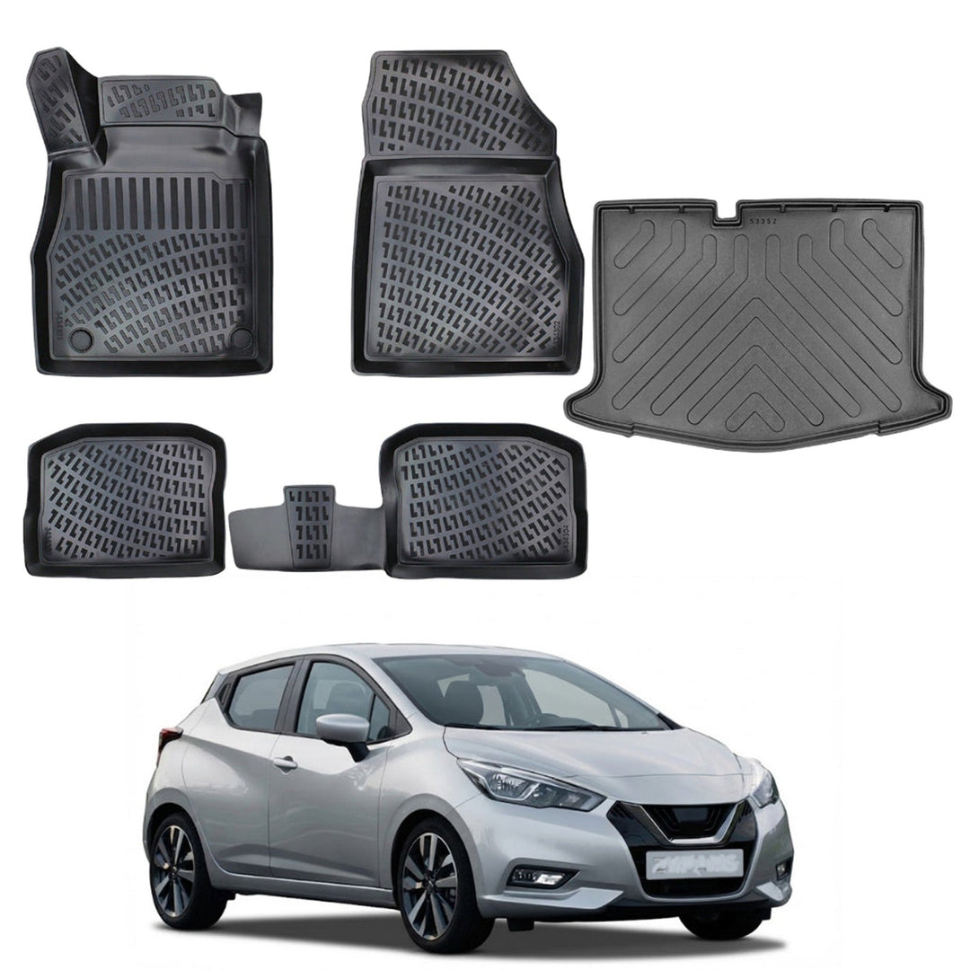 Nissan Micra 3D Paspas  ve Bagaj Havuzu | 2019 ve Sonrası, HB