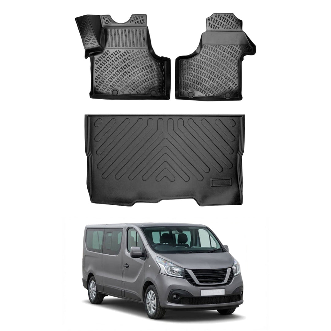Nissan Nv300/Primastar 3D Paspas  (2 Parça) ve Bagaj Havuzu (Combi, Kısa Şase) | 2016 ve Sonrası