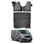Resmi Galeri görüntüleyicisine yükleyin, Nissan Nv300/Primastar 3D Paspas  (2 Parça) ve Bagaj Havuzu (Combi, Uzun Şase) | 2016 ve Sonrası