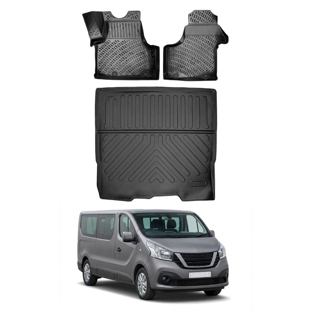Nissan Nv300/Primastar 3D Paspas  (2 Parça) ve Bagaj Havuzu (Combi, Uzun Şase) | 2016 ve Sonrası