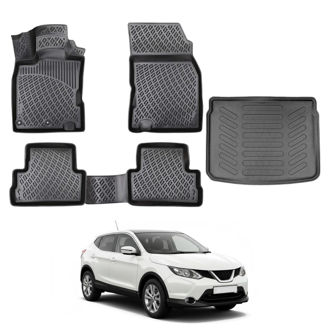 Nissan Qashqai 3D Paspas  ve Bagaj Havuzu (Tekna) | 2013-2021 Arası