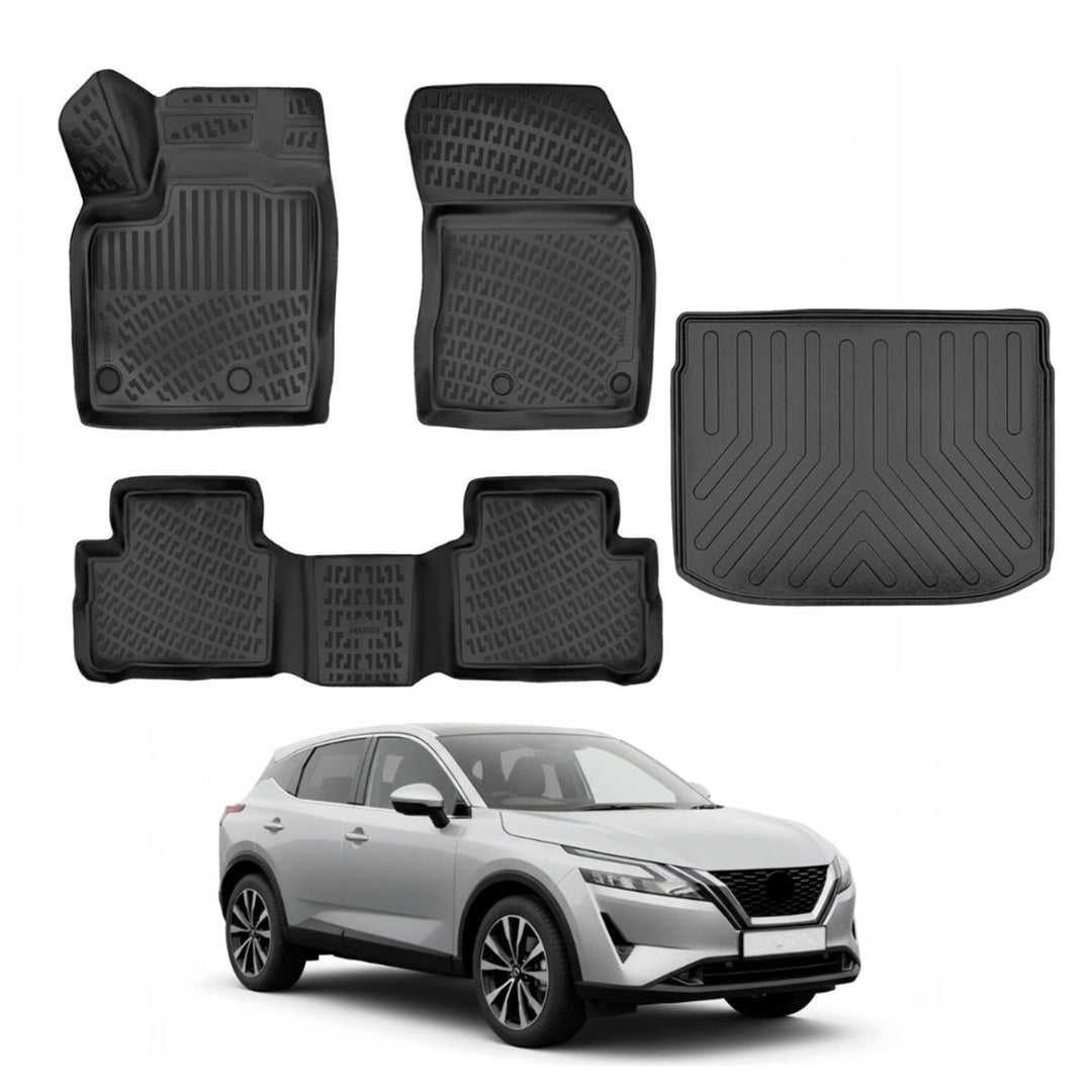 Nissan Qashqai 3D Paspas  ve Bagaj Havuzu (Üst Bagaj) | 2022 ve Sonrası