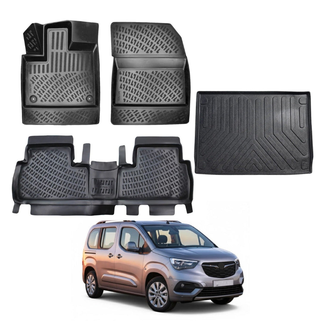 Opel Combo E 3D Paspas  ve Bagaj Havuzu (Bölmesiz Bagaj) | 2019 ve Sonrası