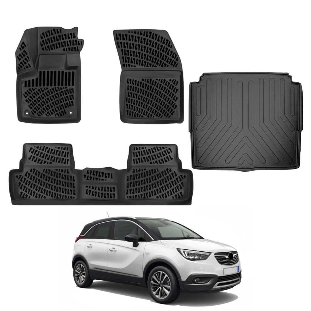 Opel Grandland X 3D Paspas  ve Bagaj Havuzu (Alt Bagaj) | 2017-2021 Arası