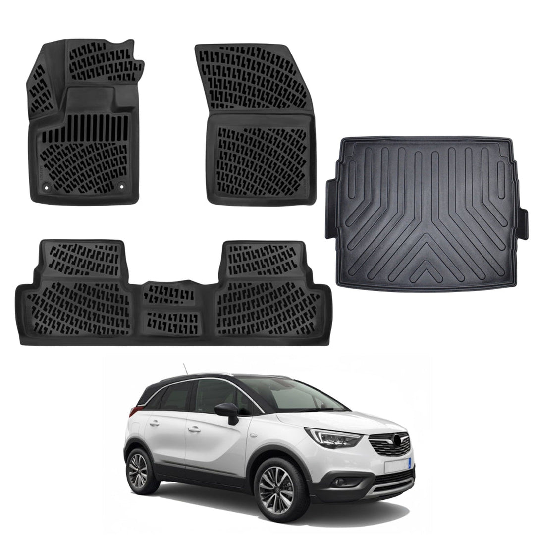 Opel Grandland X 3D Paspas  ve Bagaj Havuzu (Üst Bagaj) | 2017-2021 Arası