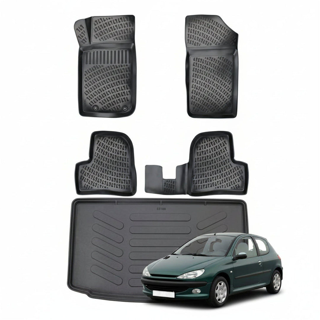 Peugeot 206 3D Paspas  ve Bagaj Havuzu | 1999 ve Sonrası, HB