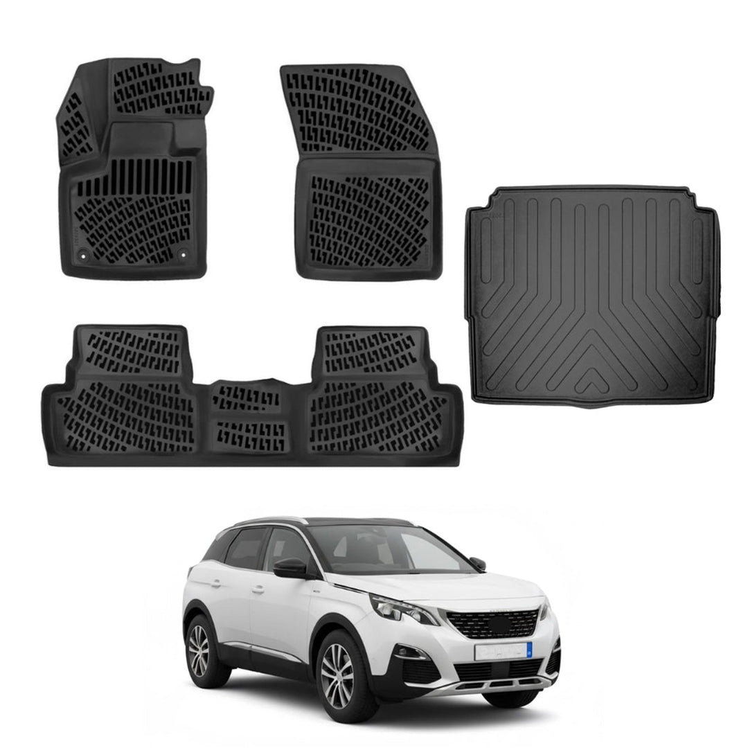 Peugeot 3008 3D Paspas  ve Bagaj Havuzu (Alt Bagaj) | 2016-2023 Arası