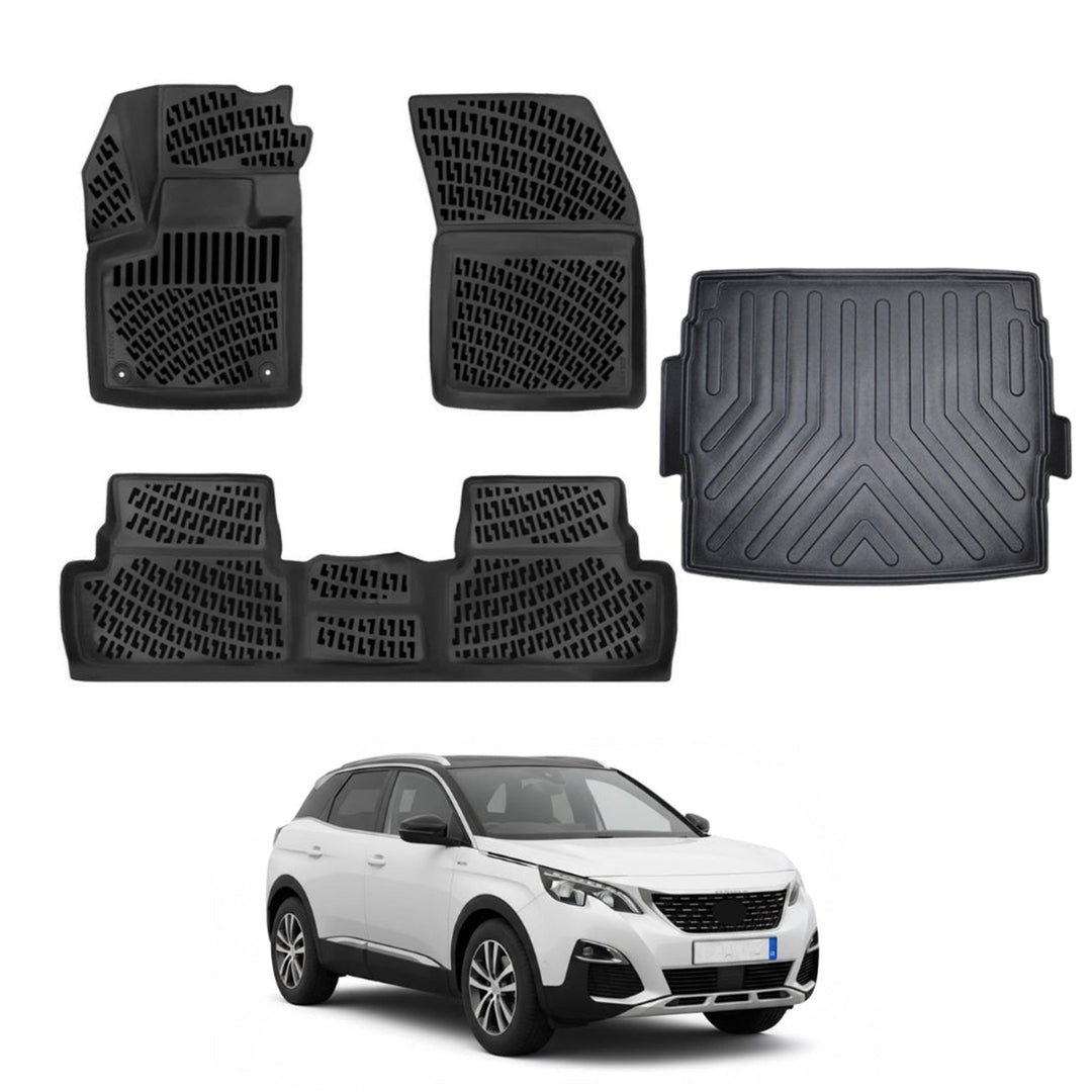 Peugeot 3008 3D Paspas  ve Bagaj Havuzu (Üst Bagaj) | 2016-2023 Arası