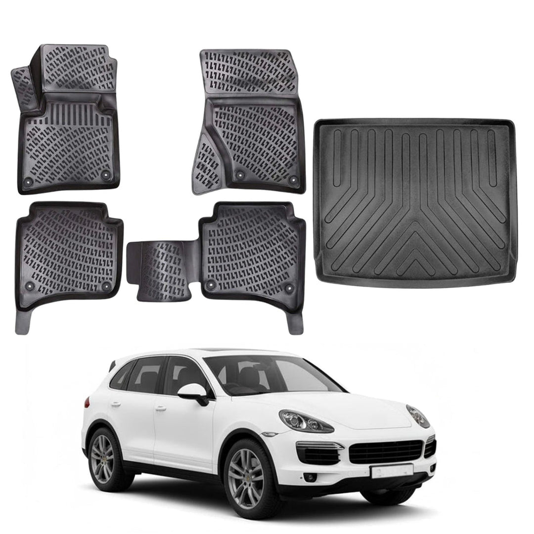 Porsche Cayenne 3D Paspas (4 Bölge Klimalı) ve Bagaj Havuzu | 2011-2017 Arası