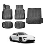 Resmi Galeri görüntüleyicisine yükleyin, Porsche Taycan 3D Paspas (Elektrikli) ve Bagaj Havuzu | 2018 ve Sonrası, SD