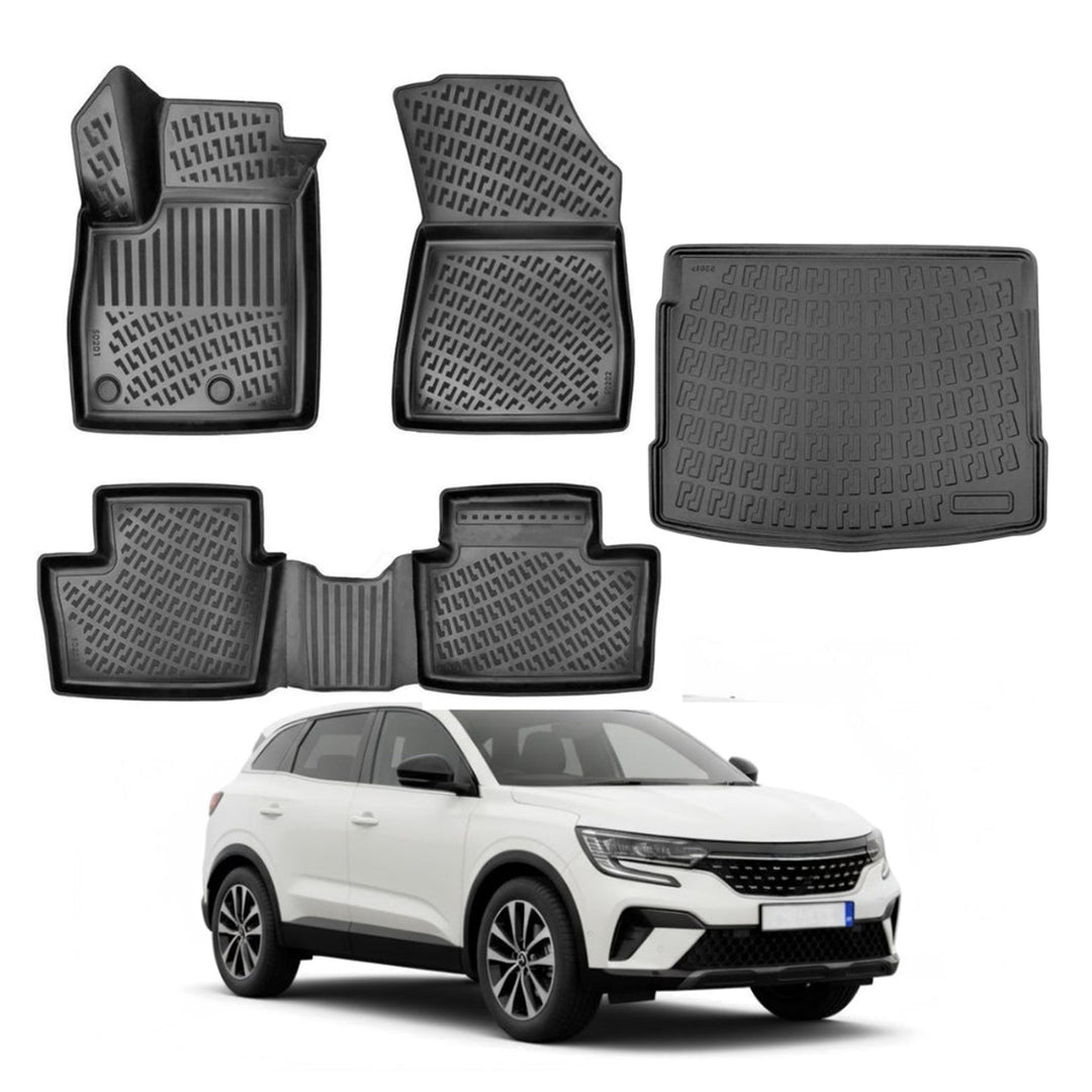 Renault Austral Mild Hybrit 3D Paspas  ve Bagaj Havuzu (Üst Bagaj, Stepnesiz) | 2022 ve Sonrası