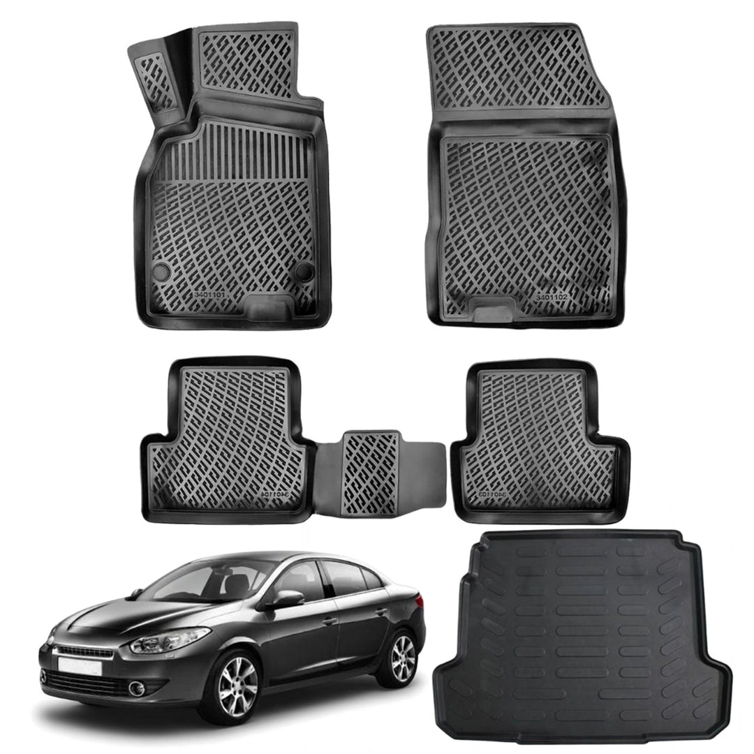 Renault Fluence 3D Paspas  ve Bagaj Havuzu | 2009 ve Sonrası, SD