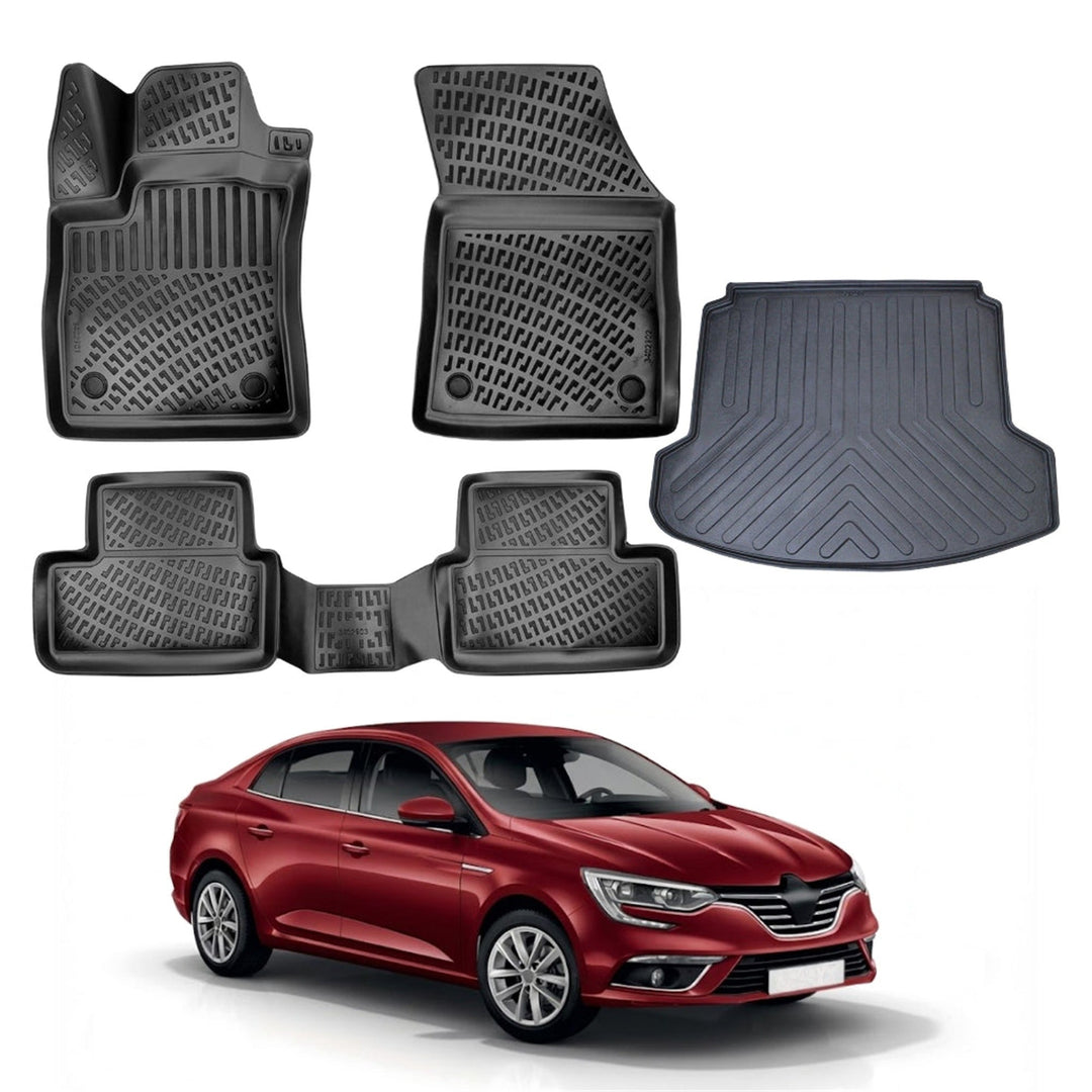 Renault Megane 4 3D Paspas  ve Bagaj Havuzu (Çift Cepli) | 2016-2023 Arası, SD