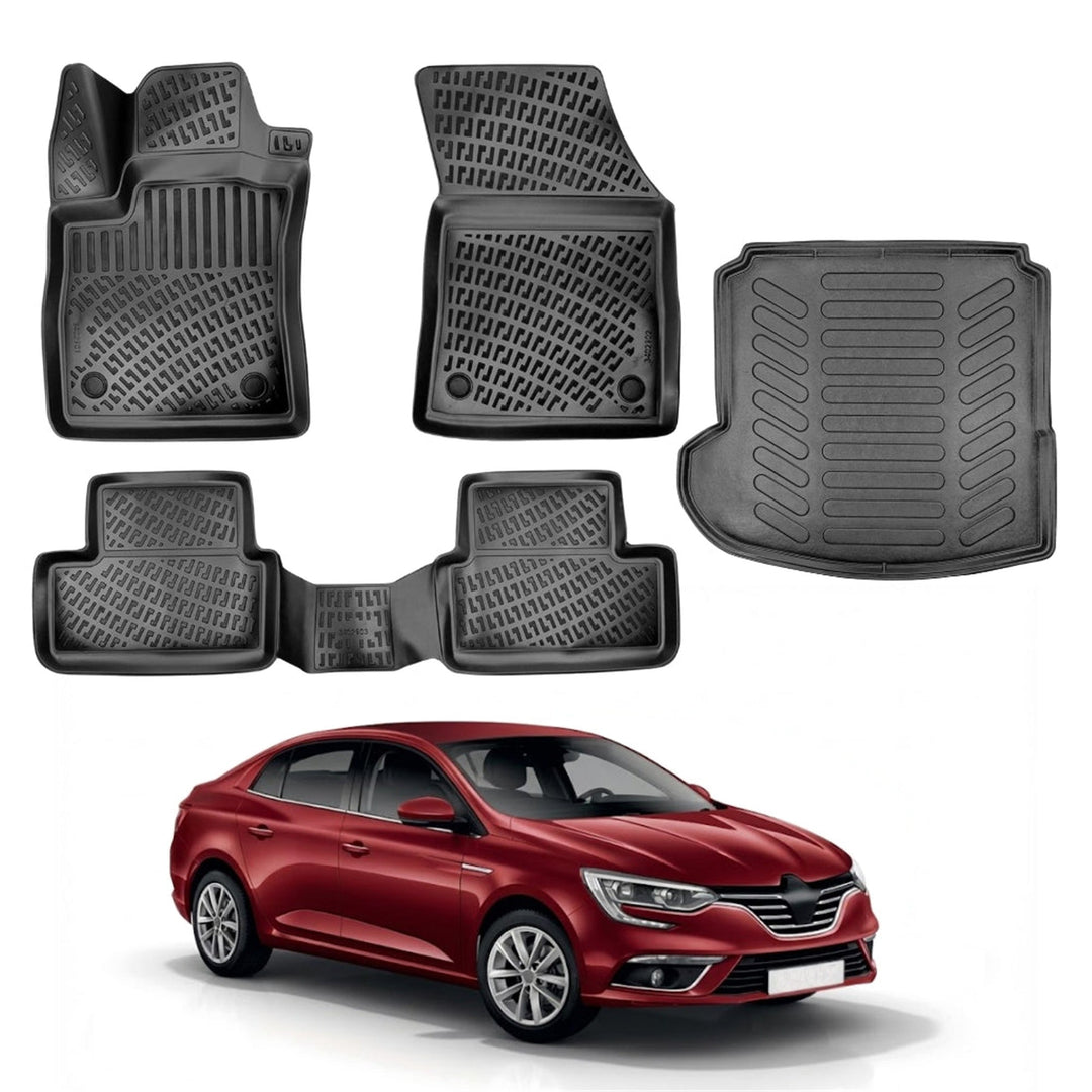 Renault Megane 4 3D Paspas  ve Bagaj Havuzu (Sol Cepli) | 2016-2023 Arası, SD