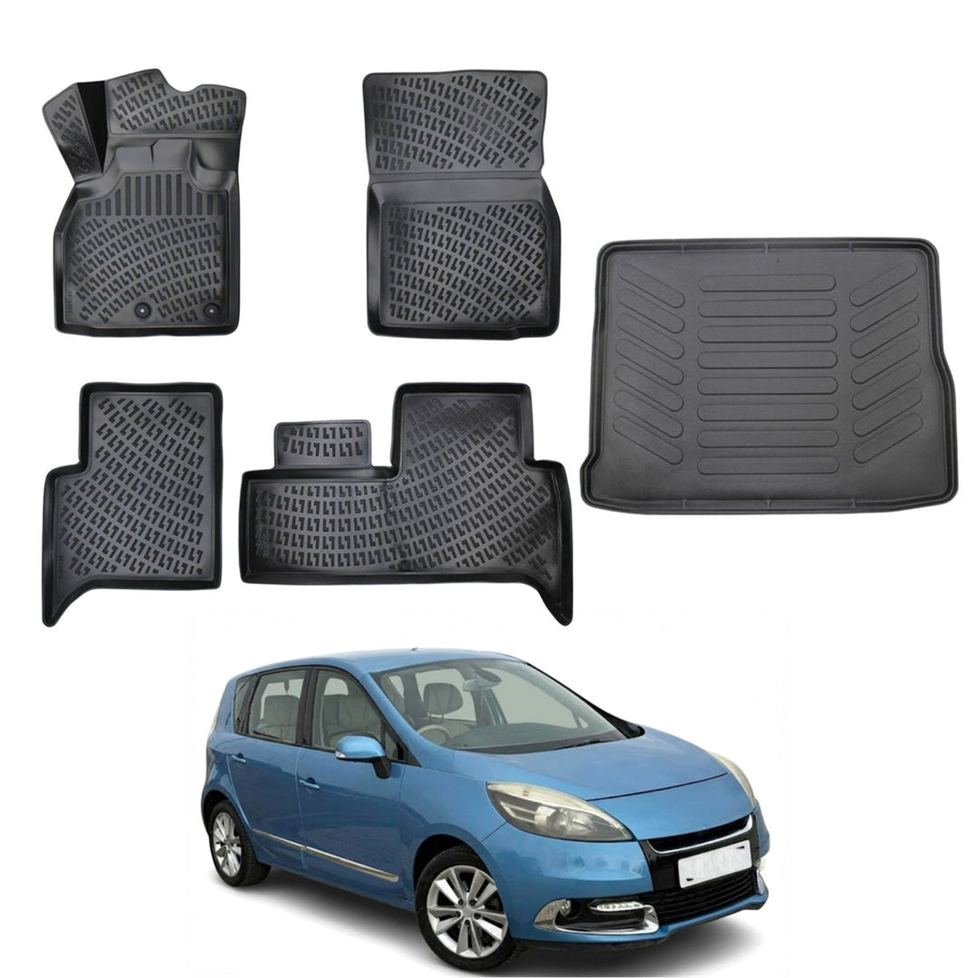 Renault Scenic 3D Paspas  ve Bagaj Havuzu | 2009-2016 Arası, HB