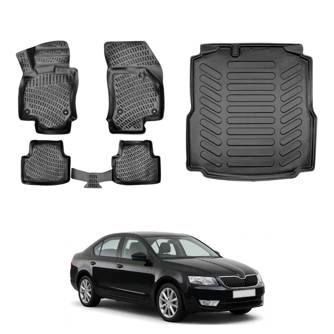 Skoda Octavia A7 3D Paspas  ve Bagaj Havuzu | 2013-2020 Arası, SD