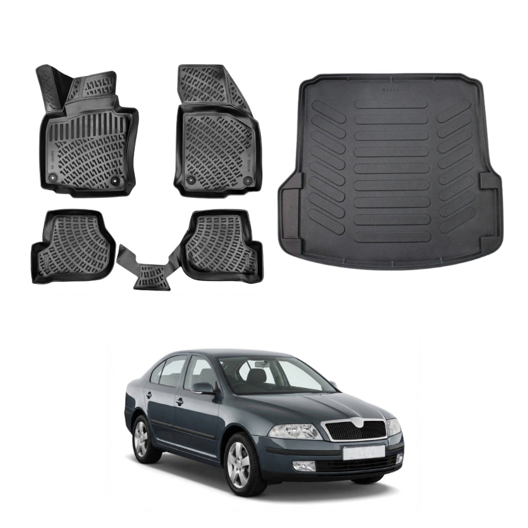 Skoda Octavia A5 3D Paspas  ve Bagaj Havuzu | 2004-2013 Arası, SD