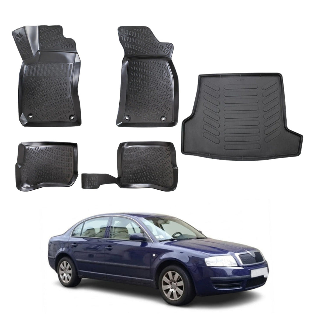 Skoda Superb 3D Paspas  ve Bagaj Havuzu | 2001-2008 Arası, SD
